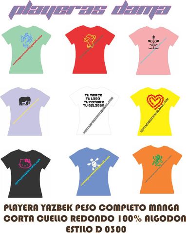 PLAYERAS DAMA